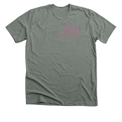 Team Miles for Margaret Shirt, a Deep Heather Premium Unisex Tee