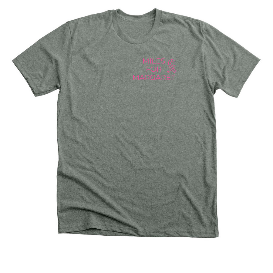 Team Miles for Margaret Shirt, a Deep Heather Premium Unisex Tee