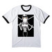 One of the Guyz {T.B.N.}, a White/ Jet Black Cotton Ringer Tee