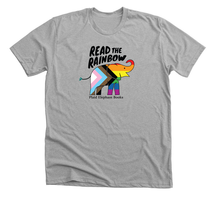 Read the Rainbow, a Athletic Heather Premium Unisex Tee