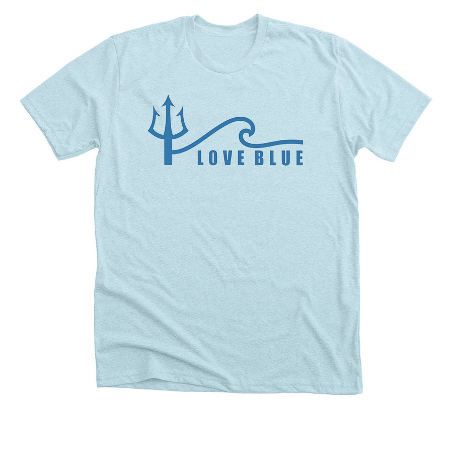 OG Logo, a Heather Ice Blue Premium Unisex Tee