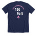 Lawrence United (Home) -&nbsp;Wilt Chamberlain, a Solid Navy Blend Premium Unisex Tee (back-view)