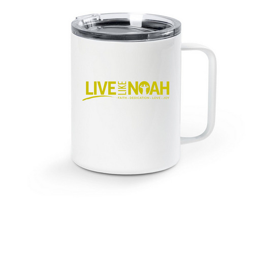 Live Like Noah Travel Mug, a White Stainless Steel Travel Mug