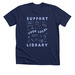 Support Your Local Library, a Solid Navy Blend Premium Unisex Tee
