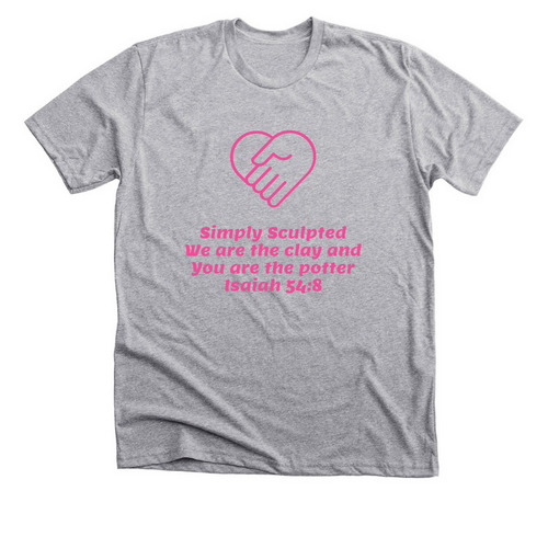 Simply Sculpted, a Athletic Heather Premium Unisex Tee