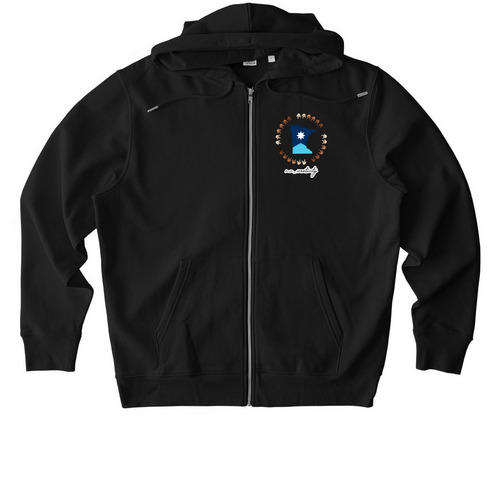 ILY MN Together (ZIP UP HOODIE), a Black Stanley/Stella Unisex Cultivator 2.0 Zip Up Pullover Hoodie