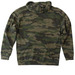 The Camo Collection, a Forest Camo Heavyweight Camo Pullover Hoodie (back-view)
