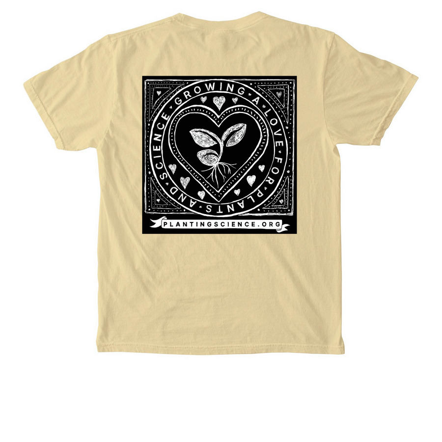 PlantingScience Pocket Tee, a Butter Comfort Colors Pocket Tee (back-view)