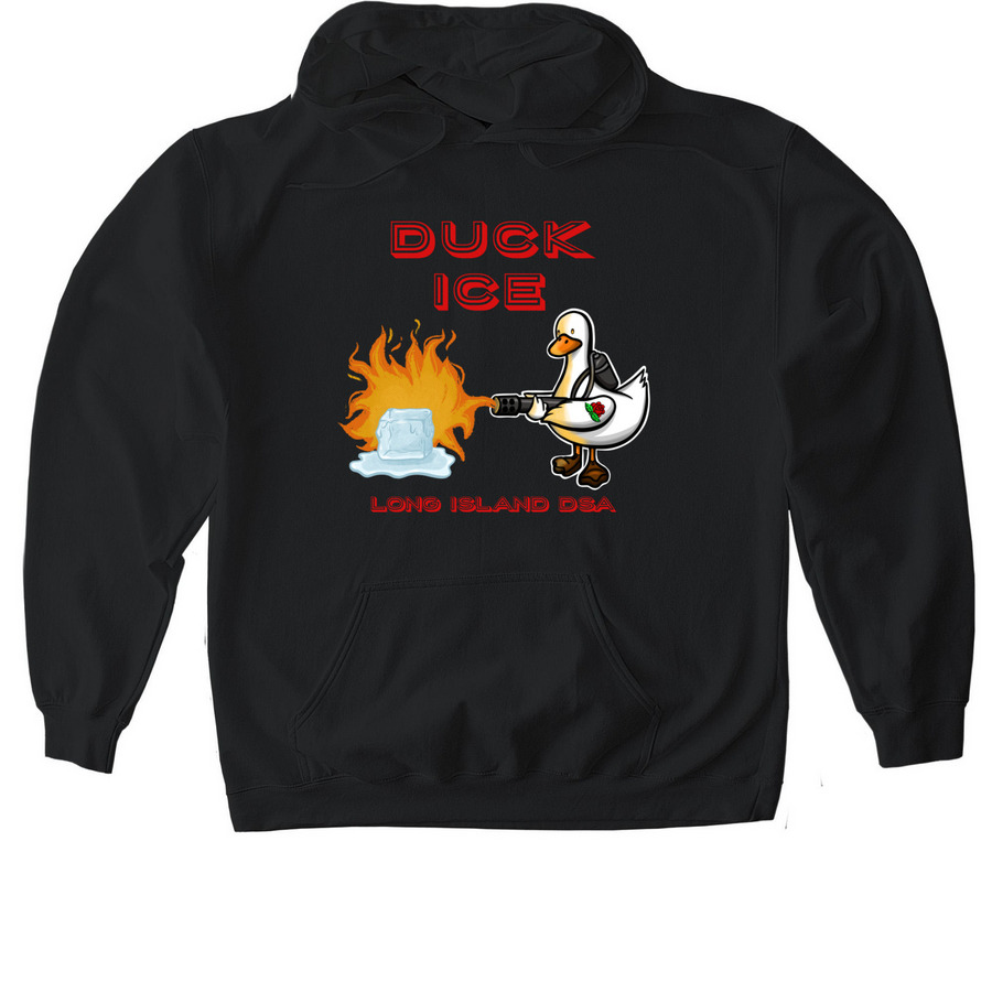 Duck ICE, a Black Gildan Softstyle Pullover Hoodie
