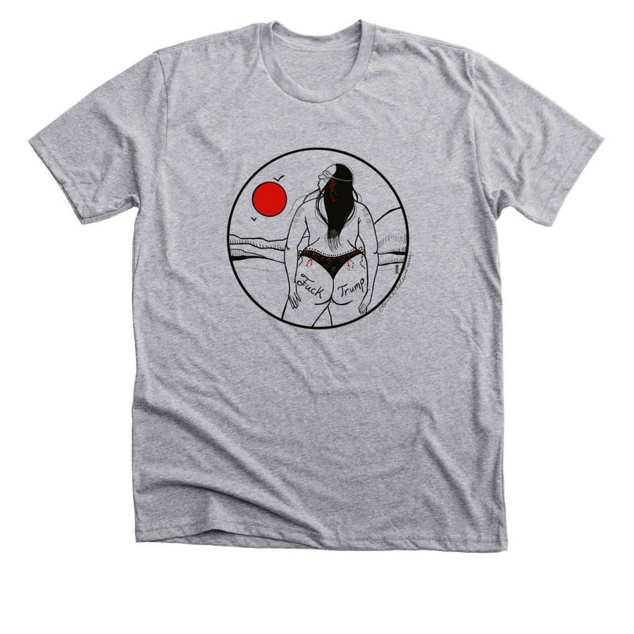 Sun?s out buns out&nbsp;, a Athletic Heather Premium Unisex Tee
