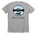Mirror Lake Merchandise, a Athletic Heather Premium Unisex Tee (back-view)