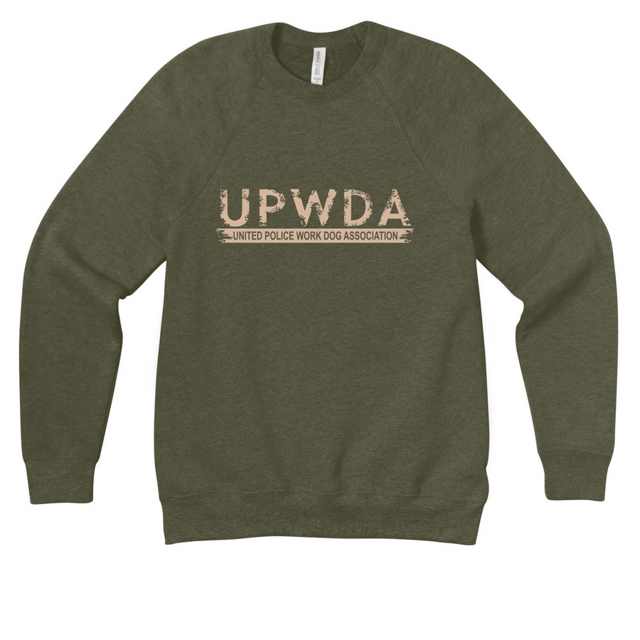 UPWDA Fall Favorites, a Heather Olive Premium Raglan Crewneck Sweatshirt