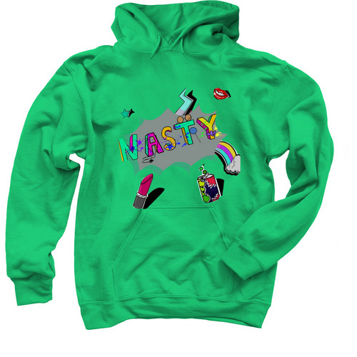 NASTY, a Irish Green Pullover Hoodie