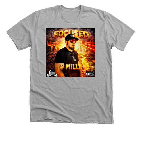 FOCUSED, a Athletic Heather Premium Unisex Tee