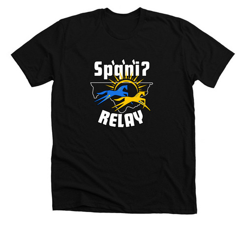 Sp'q'n'i'? Relay, a Solid Black Blend Premium Unisex Tee