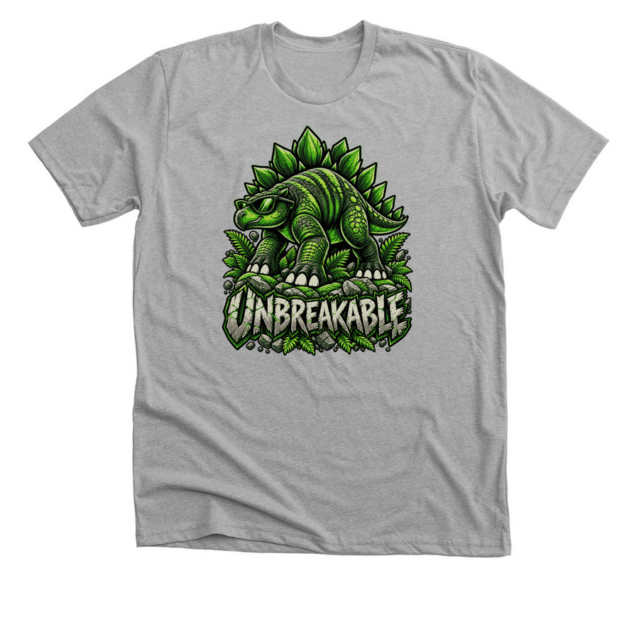 Be unbreakable!, a Athletic Heather Premium Unisex Tee