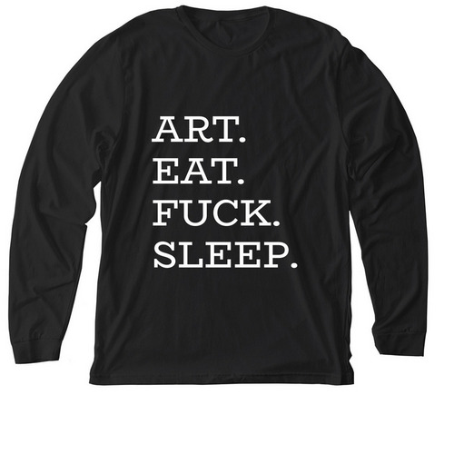 Simple Life, a Solid Black Blend Premium Long Sleeve Tee