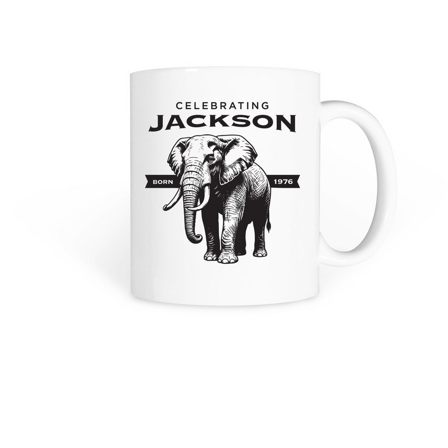Jackson mug, a White Coffee Mug
