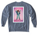 La Repro Justice Warrior, Limited Edition, a Blue Jean Comfort Colors Crewneck Sweatshirt (back-view)