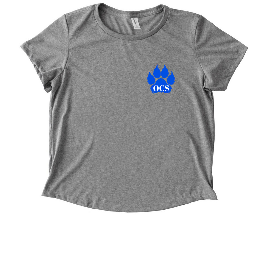 Wildcats Double Design Tops, a Aluminum Grey Allmade Eco Triblend Women?s Scoop Neck Tee