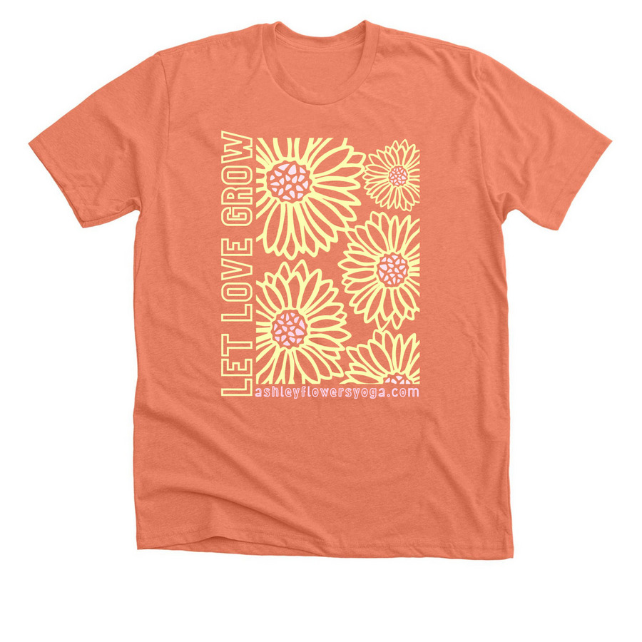 Loving Yogis, a Heather Sunset Premium Unisex Tee