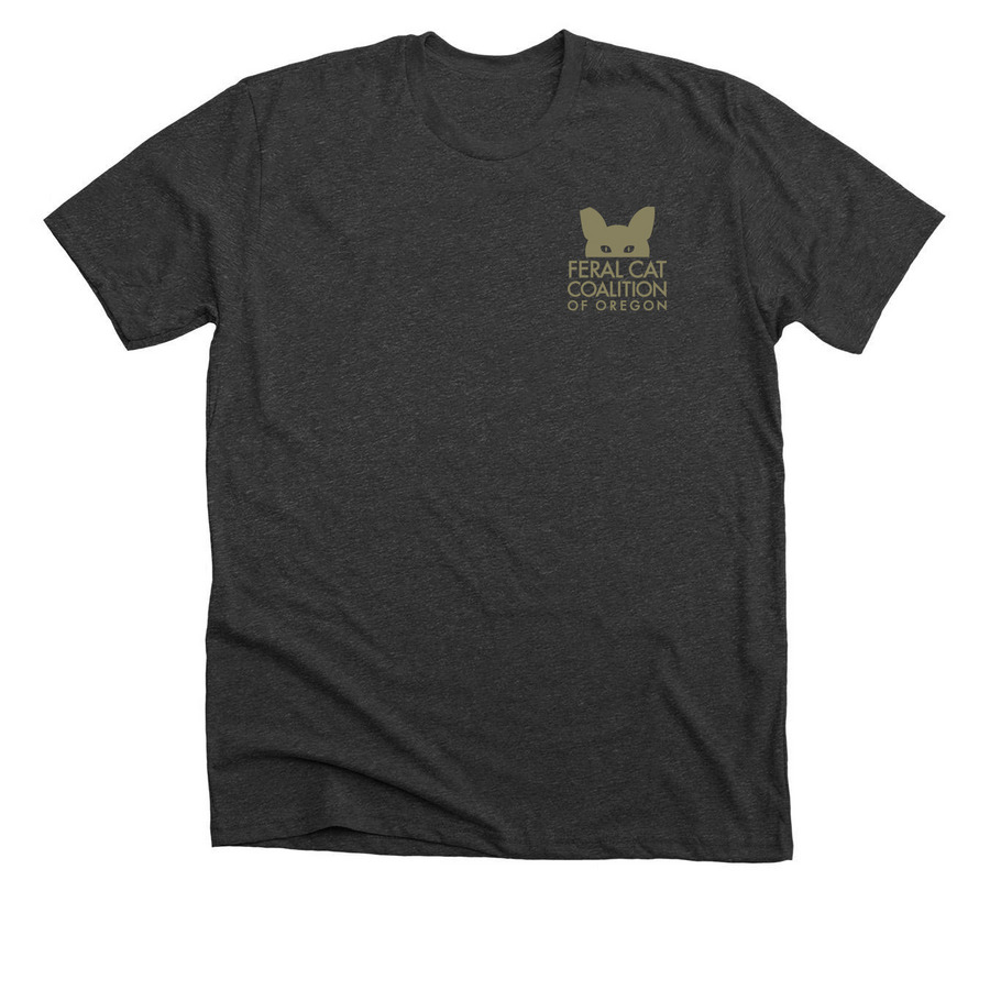 Spayed in Oregon (gold), a Dark Grey Heather Premium Unisex Tee