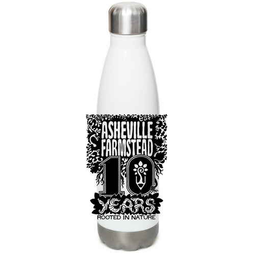 10 year logo water bottles!, a White Stainless Steel Water Bottle