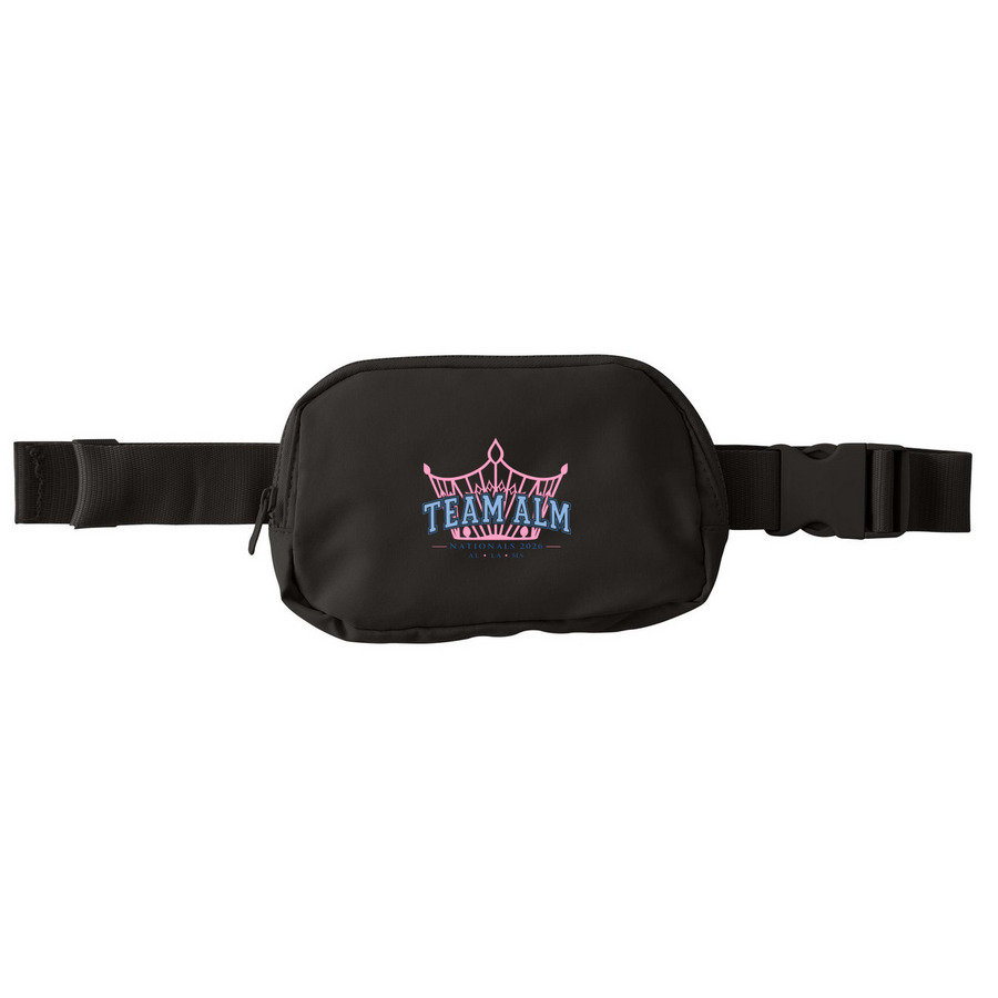 ALM Nationals Belt Bag, a Deep Black Matte Hip Pack
