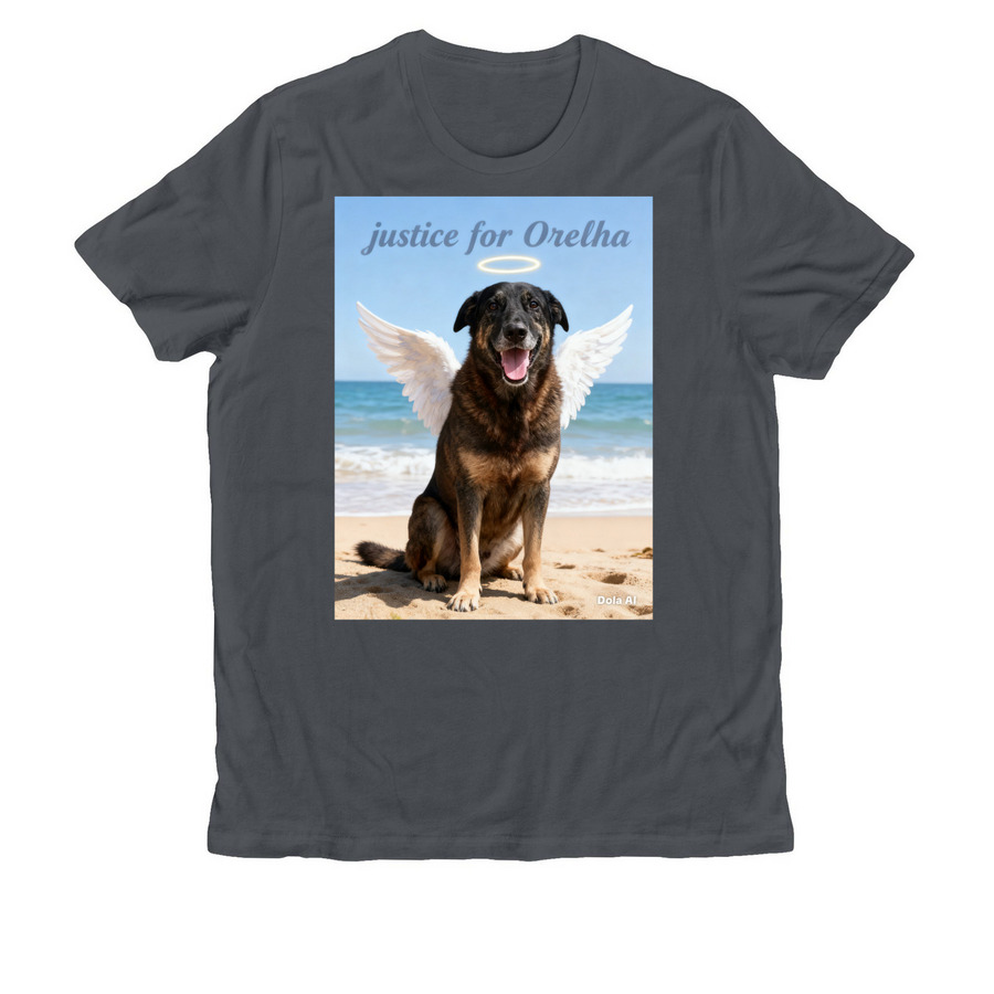 JUSTICE FOR ORELHA, a Terrain Grey Allmade Organic Cotton Unisex Tee