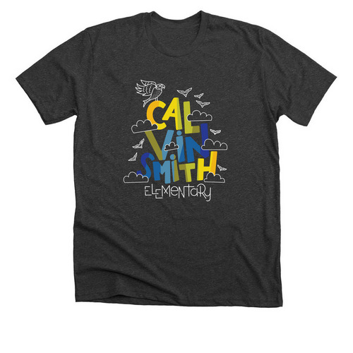 Calvin Smith PTA '23-24&nbsp;, a Dark Grey Heather Premium Unisex Tee