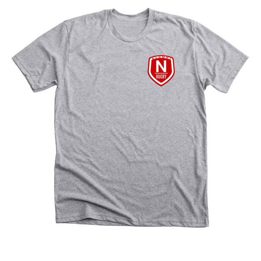UNL Rugby's 50th Anniversary, a Athletic Heather Premium Unisex Tee