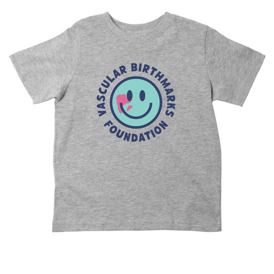 VBF Teal Smiley - Toddler, a Heather Toddler Tee