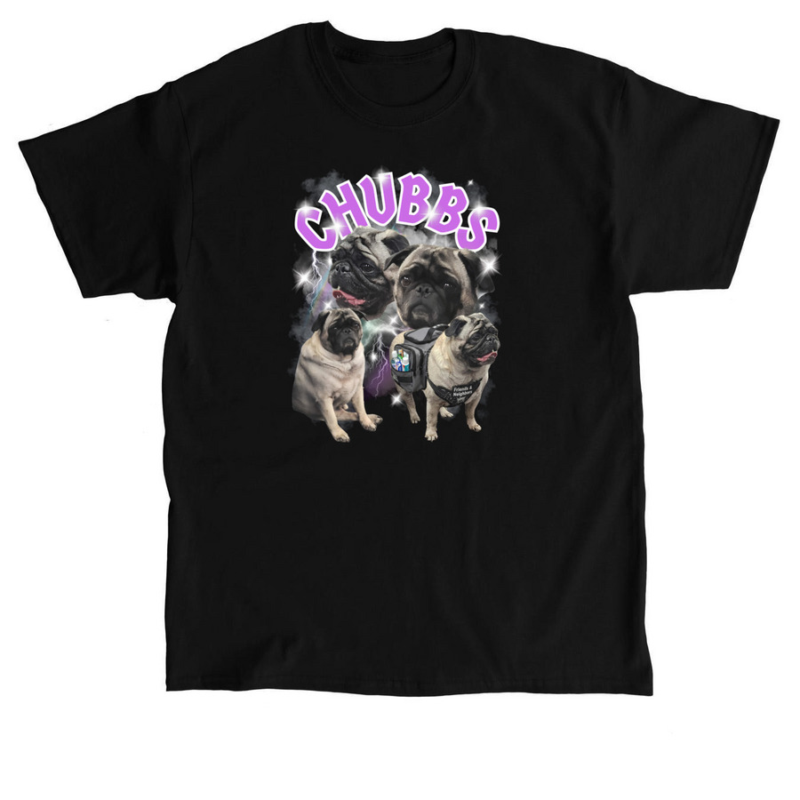 Chubbs + F&N, a Black Classic Unisex Tee