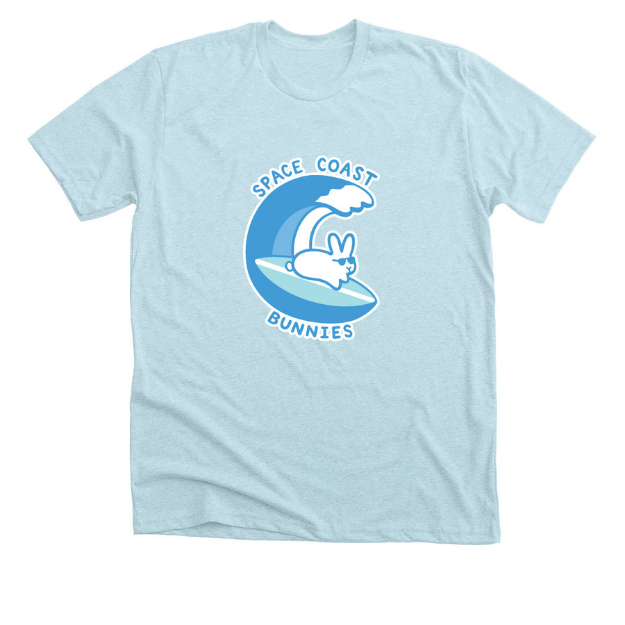 Space Coast Bunnies Logo, a Heather Ice Blue Premium Unisex Tee