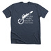 NYC Banjo Skyline White, a Heather Midnight Navy Premium Unisex Tee