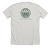 Food is a Human Right, a Heather Cement Premium Unisex Tee (back-view)