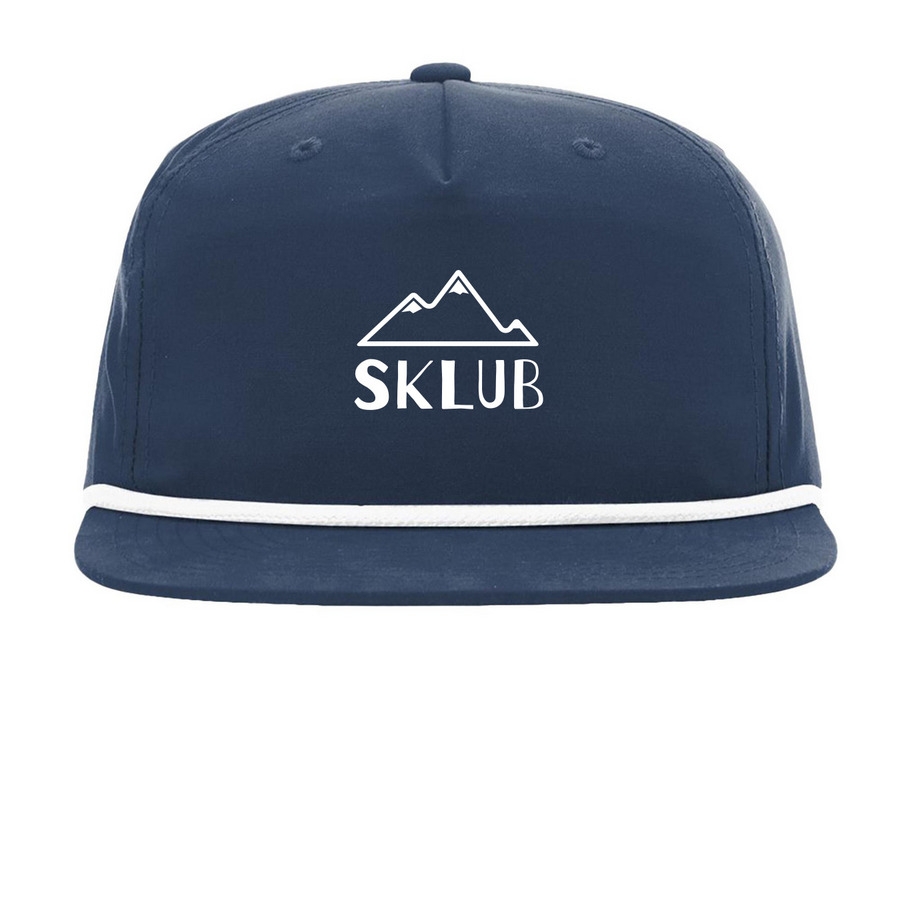 Sklub Hats, a Navy/ White Printed Umpqua Snapback Cap