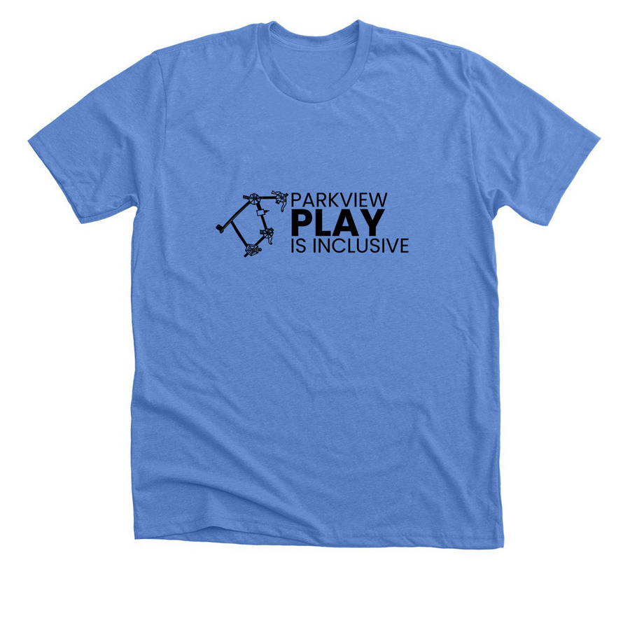 Parkview Center School Inclusive Playground&nbsp;, a Heather Columbia Blue Premium Unisex Tee