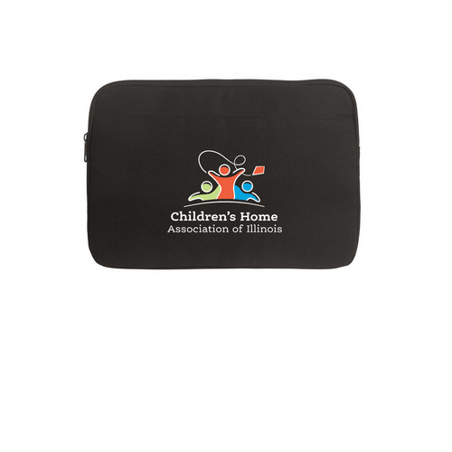 CHAIL Logo Laptop Sleeve, a Black Canvas Laptop Sleeve