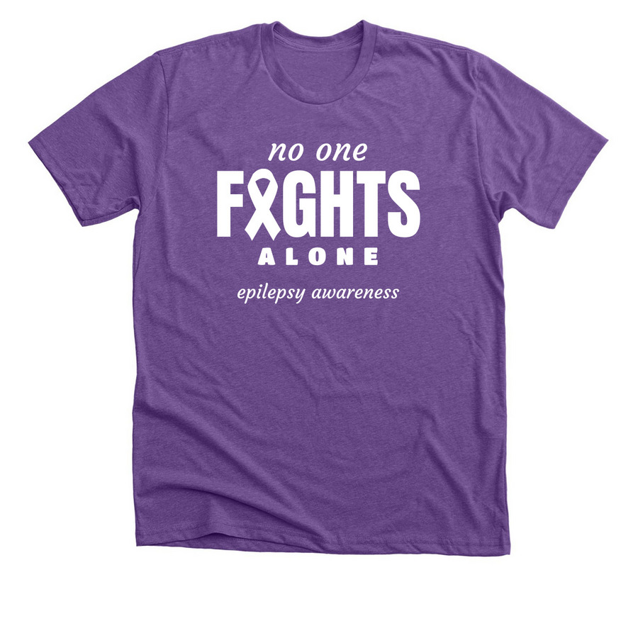 #JACKSTRONG-Walk for Epilepsy, a Heather Team Purple Premium Unisex Tee