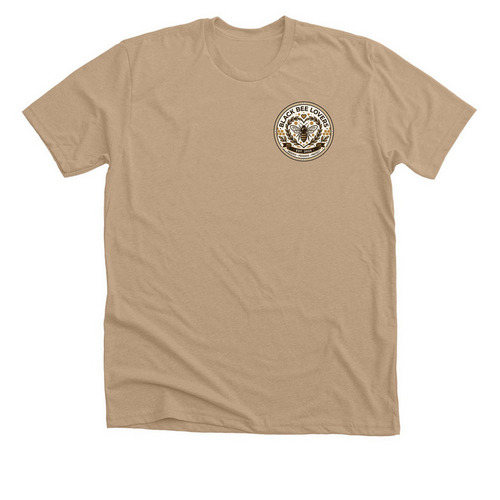 Thee Bee Keeping Club, a Heather Sand Dune Premium Unisex Tee