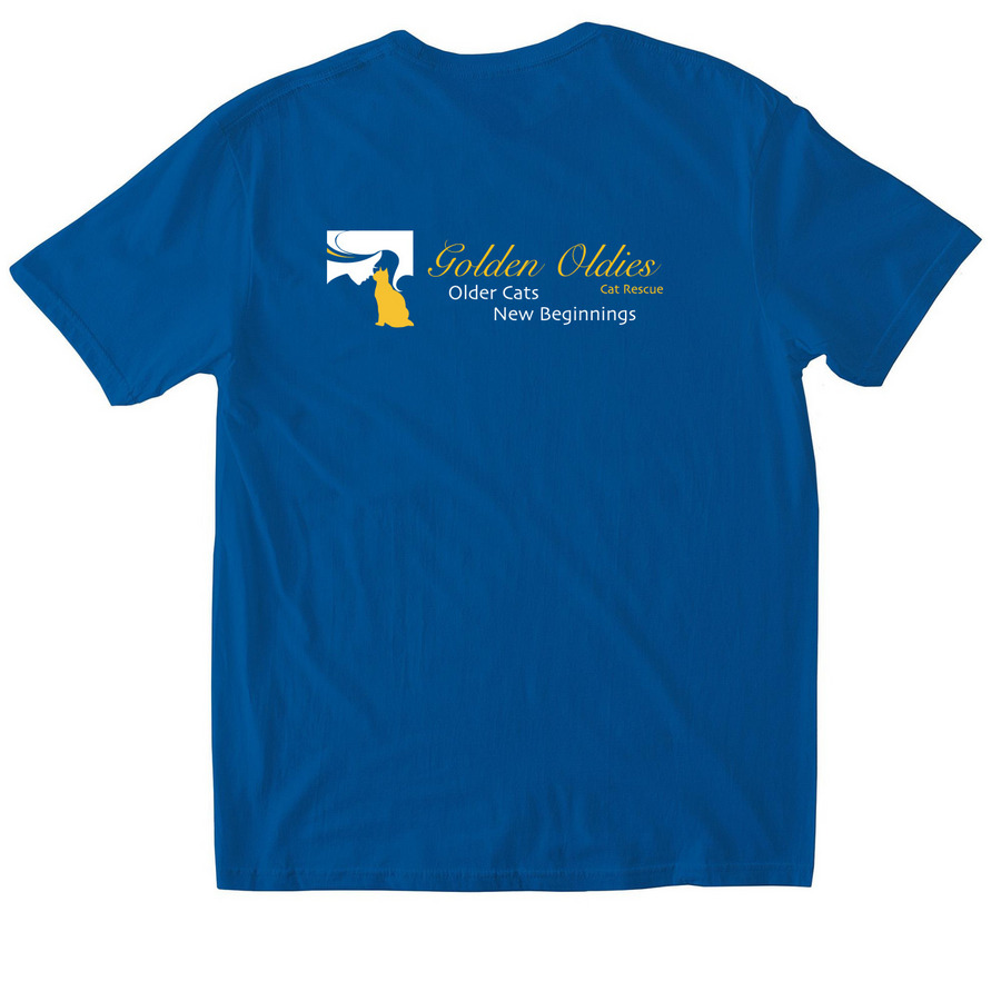Golden Oldies Signature Merch, a Royal Softstyle Cotton Tee (back-view)