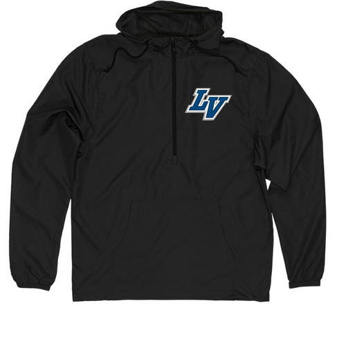 Lake View Athletics Spirit Wear fundraiser, a Black Quarter-Zip Windbreaker