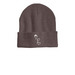 Heart and Fist Beanie, a Heather Brown Printed Cuffed Beanie