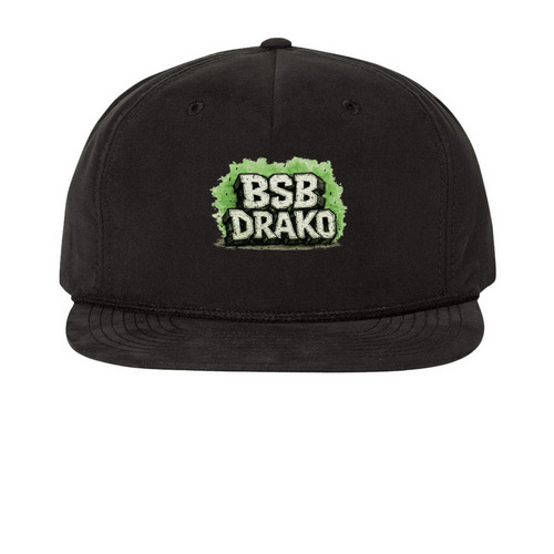 BSB Drako x RHM Hat 'Summer 26', a Black Printed Umpqua Snapback Cap