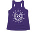 Unleash Compassion Tank, a Purple Women's Performance Tank (back-view)