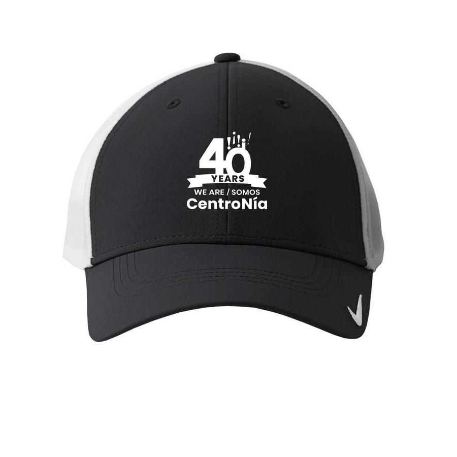 40 Anniversary Hat Collection, a Black/ White Printed Nike Dri-FIT Legacy Performance Cap