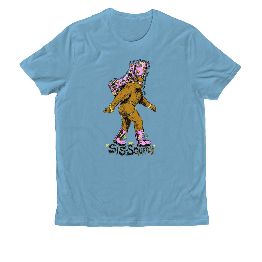 Sis-Squatch T-Shirts, a Arctic Blue Allmade Organic Cotton Unisex Tee