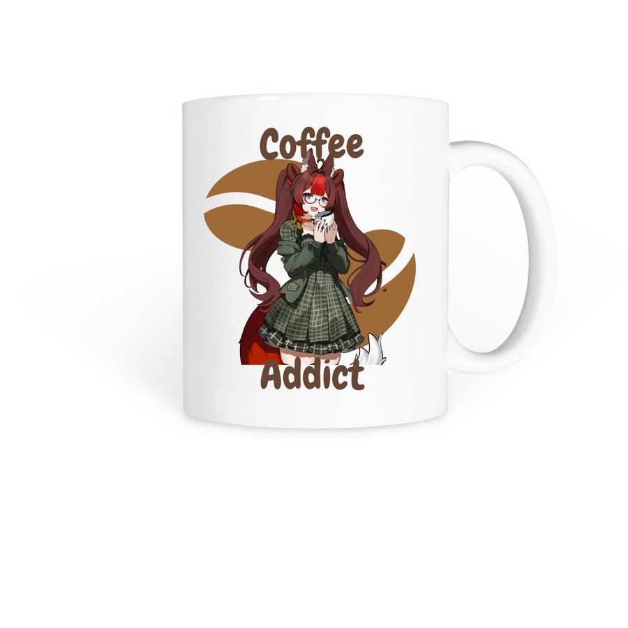 "Coffee Addict" Mug, a White Coffee Mug