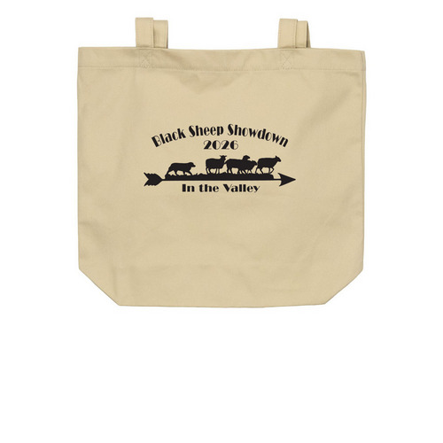 2026 Black Sheep Showdown Totes, a Oyster Organic Cotton Tote Bag